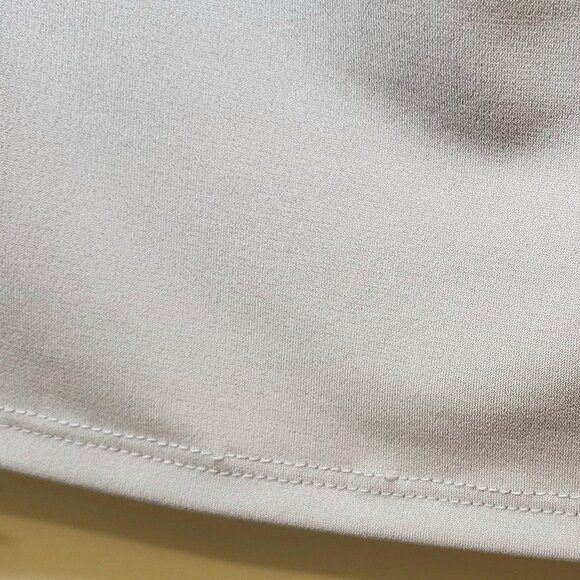 Women's Carmen Gray Drape Neckline Spring Summer Fall Career Office Top Sz Small - Picture 6 of 8